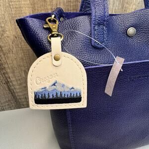 Portland Leather Oregon Charm BONE FAST SHIP MOUNTAIN Bag Charm Pacific NW